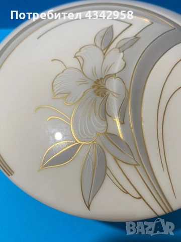 Винтидж порцеланова кутия Kaiser Porzellan с капак, декорирана с флорален мотив "Анабел".1970 г., снимка 4 - Антикварни и старинни предмети - 52895797