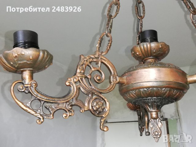 Полилей с 4 осветителни тела, снимка 4 - Полилеи - 41261139