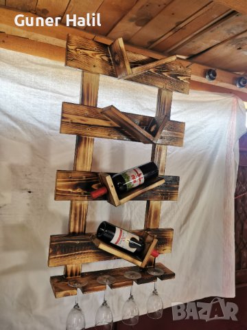 Поставка за Маркови отлежали вина и чаши, подх. за битова обстановка, снимка 1