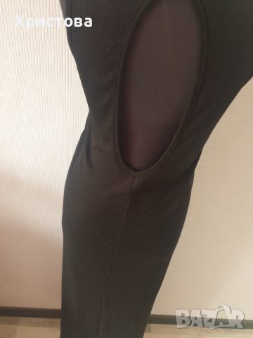 Дълга лятна рипс рокля в черно на ЗАРА - 13,00лв., снимка 6 - Рокли - 41478796