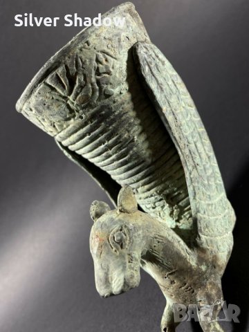 Ритон от бронз с ''Грифон'' - Реплика, снимка 7 - Антикварни и старинни предмети - 35813832