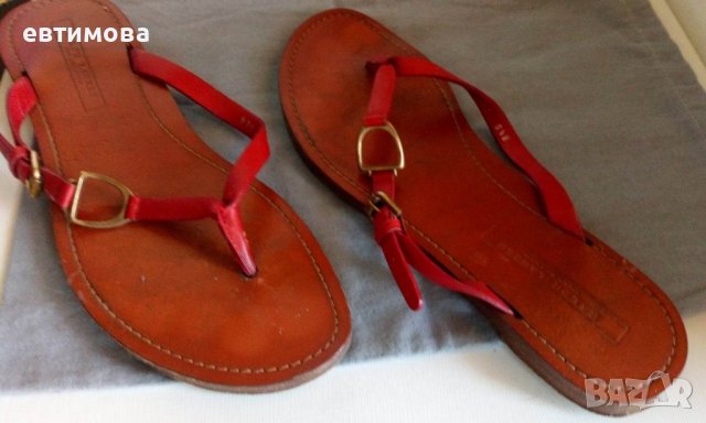 Чехли Ralph Lauren, кожа, 38.5, снимка 2 - Сандали - 41372952