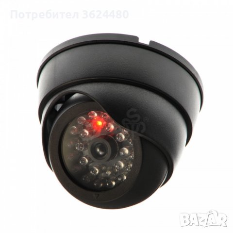 Фалшива куполна камера с мигащ светодиод, подходяща за монтаж в дом, офис, магазин, снимка 5 - Други - 39932988
