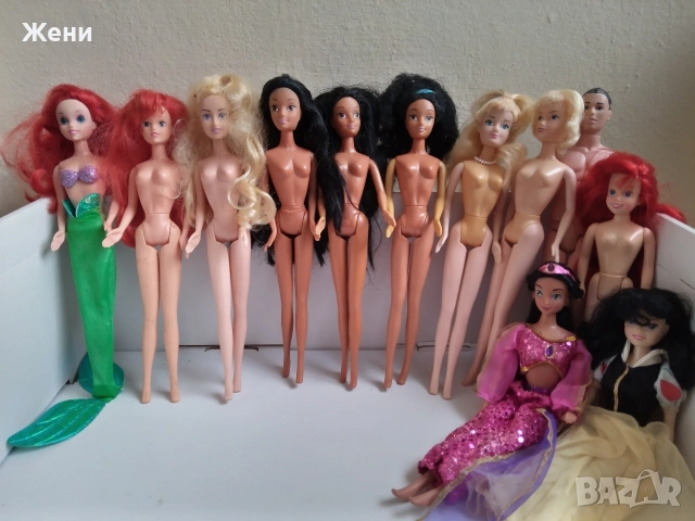 💖Винтидж кукли Дисни принцеси Disney Simba Снежанка джуджета Бел Ариел Аврора Покахонтас, снимка 5 - Кукли - 53467972