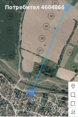 Продава нива - поземлен имот до София, снимка 4 - Земеделска земя - 53464099