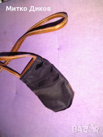 Чанта за врата кожа и промазан плат за мобилен-пари -документи, снимка 2 - Чанти - 42614699