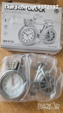 Настолен Ретро часовник,будилник Велосипед/Колело, снимка 5 - Други - 40933037