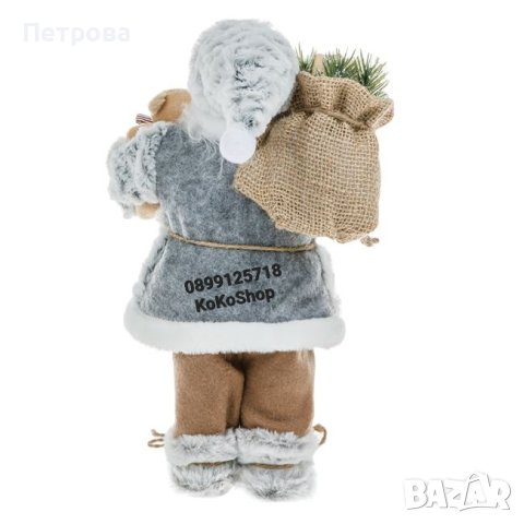 Дядо Коледа-30 см./Фигура на Дядо Коледа/декоративна фигура на Дядо Коледа , снимка 4 - Декорация за дома - 42704916