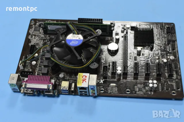 Asrock H81 Pro BTC + CPU + RAM + COOLER - ликвидация , снимка 6 - Дънни платки - 49376214