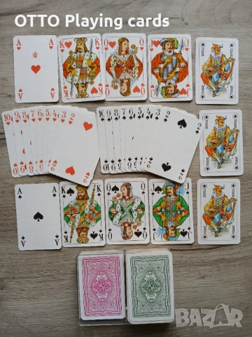 Стари карти за игра ROKOKO , немски оригинал COEUR , снимка 6 - Карти за игра - 51161133