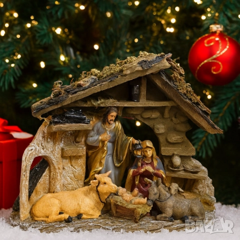 Коледна композиция „Рождество Христово“ – топлина и смисъл в един декор