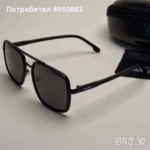 Слънчеви очила Carrera нови, правоъгълни стъкла, UV400, златно и черно