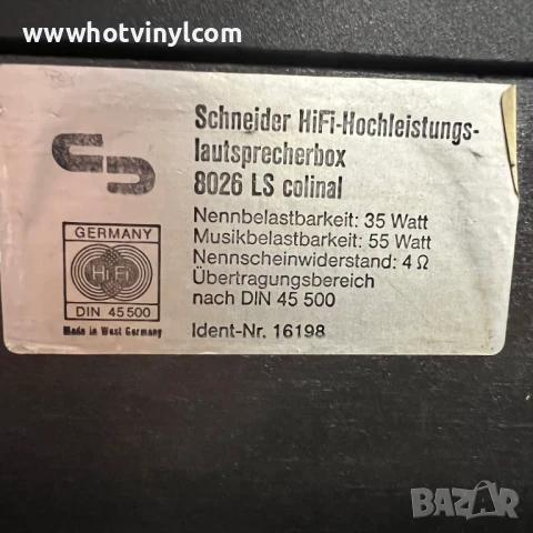 Тонколони Shneider 8026 LS, снимка 4 - Тонколони - 50732710