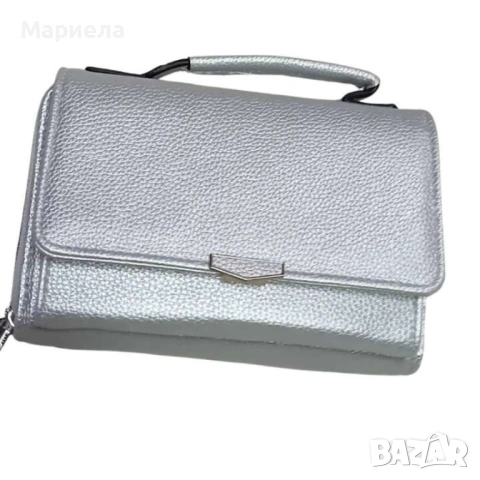 Стилна и компактна к. дамска чанта за през рамо с дълга дръжка., снимка 4 - Чанти - 53047841