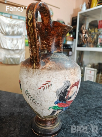 Стара глинена стомна 40/22 см, снимка 5 - Антикварни и старинни предмети - 51723034