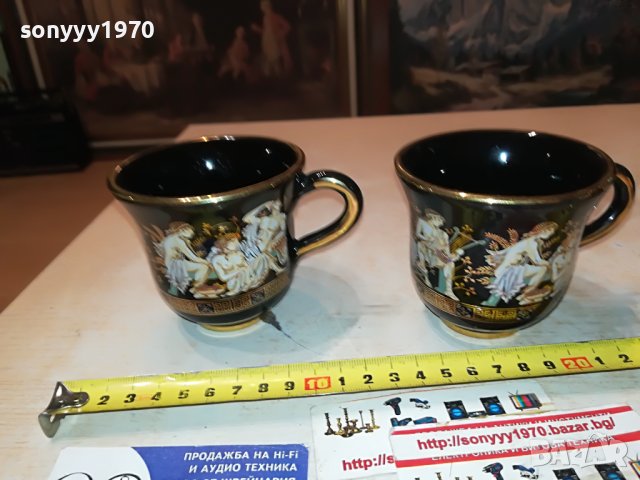 terracotto-hand made 24k gold чаши за кафе-2БР M0306232047, снимка 9 - Колекции - 40939309