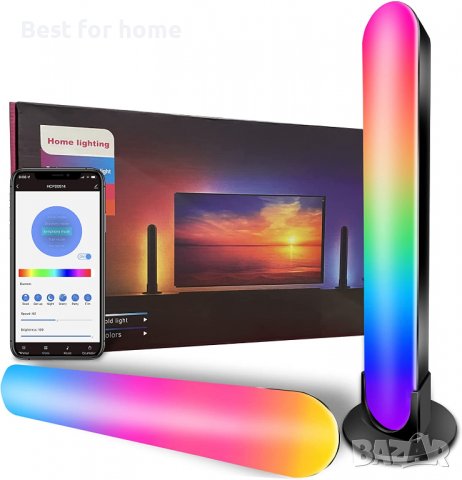 Интелигентни LED светлинни ленти с управление от APP,RGB светлинна лента с 15 сценични режима, Bluet, снимка 2 - Лед осветление - 39297411