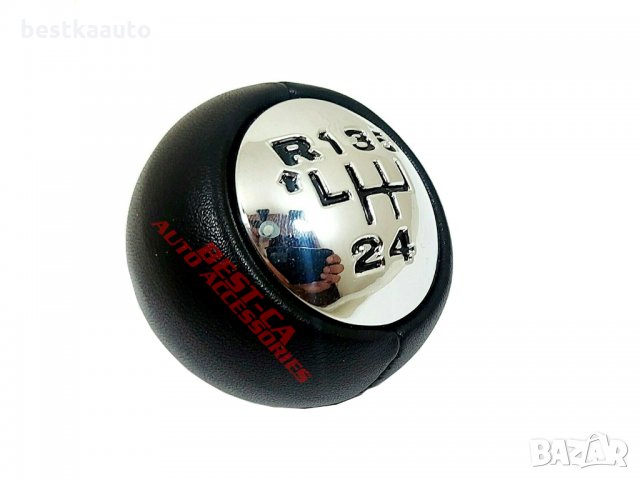 Топка за скоростен лост Пежо/Ситроен 5 скорости + адаптер естествена кожа, снимка 3 - Аксесоари и консумативи - 34292709