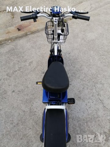Електрически Скутер-Велосипед EBZ16 500W - BLUE (с преносима батерия), снимка 7 - Мотоциклети и мототехника - 34459570
