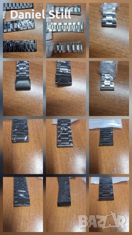 Каишки от неръждаема стомана за Huawei Watch GT6/5 Samsung Galaxy Watch 22мм. 20мм 18мм