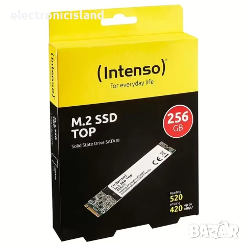 SSD диск Intenso Top, 256GB, SATA III, M.2. 2280