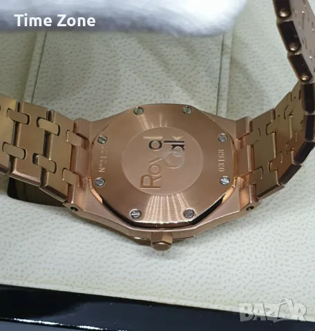 Audemars Piguet Royal Oak 33mm Rose Gold White Dial Diamond Дамски Различни Варианти, снимка 9 - Дамски - 48183108