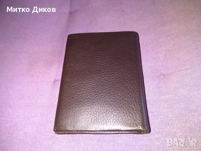 Портфейл EREDL италински телешки бокс ръчна изработка естествена кожа 125х95мм допълнително калъвче, снимка 3 - Портфейли, портмонета - 36246998