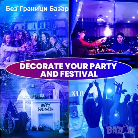 Нови 2 броя GU10 MR16 LED Сини Крушки 5W Акцентно Декоративно Осветление , снимка 3 - Крушки - 49704373