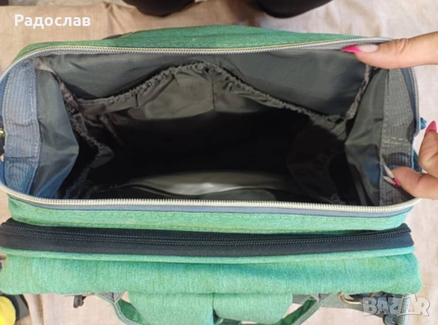 Бебешка раница за аксесоари 2в1 и повивалник. , снимка 5 - Раници - 52492021