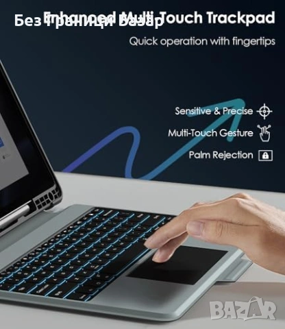 Нов Калъф клавиатура за таблет Galaxy Tab S9 FE Plus DeX S Pen holder, снимка 6 - Друга електроника - 53048176