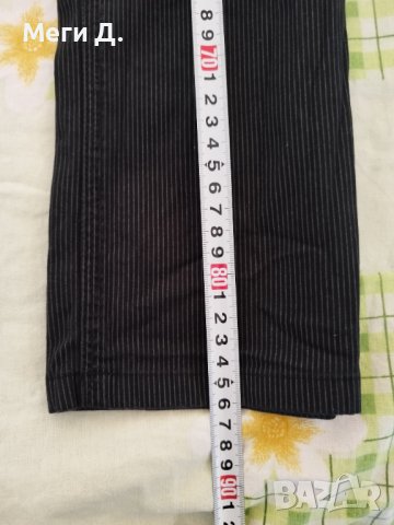 Черен панталон на райета+1 панталон подарък, размери 29-28/М, снимка 8 - Панталони - 40823837