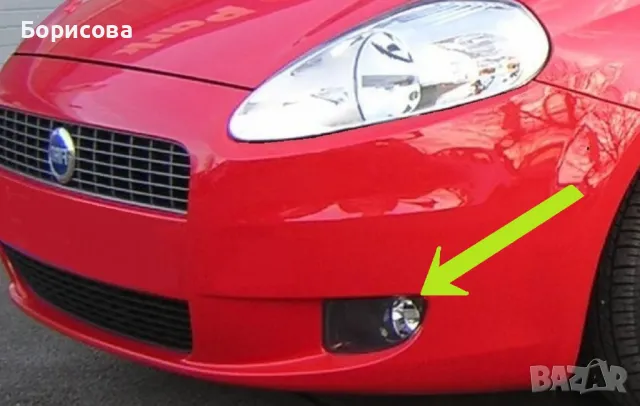 Ляв  халоген за Фиат   FIAT PUNTO  GRANDE PUNTO FOG LIGHT  , снимка 2 - Части - 49984905