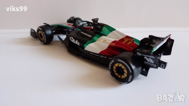 Bburago Alfa Romeo C43 #77 Italian GP Formula 1 2023 1:43, снимка 3 - Колекции - 52209226
