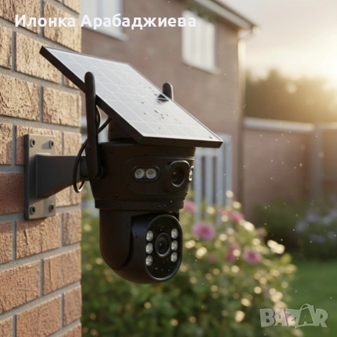 Соларна двойна камера LYLU 10 диода - ICsee за охрана