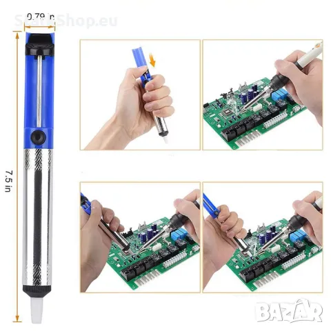 Професионален Комплект електрически поялник 100W с аксесоари ел., снимка 3 - Поялници и запояване - 50017021