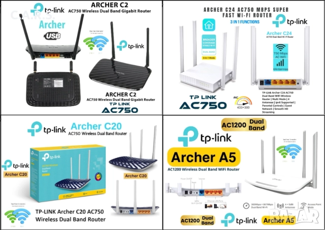 Wi-Fi Рутери TP-Link Archer Wireless Dual Band