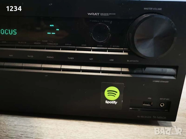 ресивър 7-канален Усилвател Onkyo TX-NR636 Bluetooth WI-FI, снимка 3 - Ресийвъри, усилватели, смесителни пултове - 53567042
