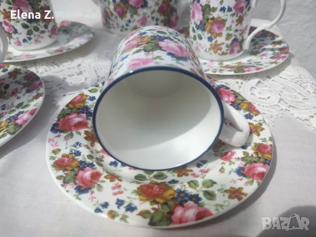 James Sadler Olde Chintz Чайник, чаши и чинийки, снимка 9 - Сервизи - 56137827