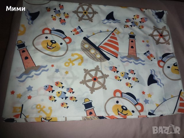 Нови детски калъфки - мече моряче 