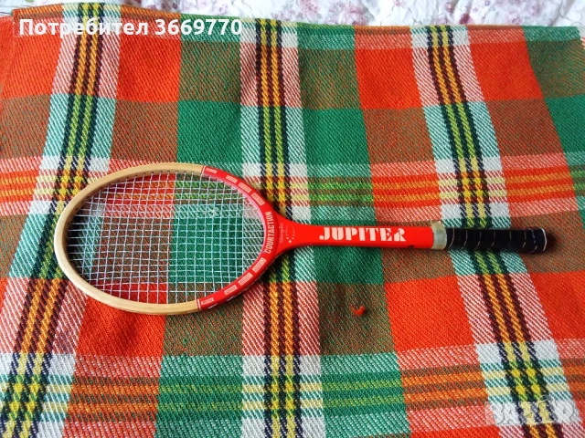 Винтидж тенис ракета Jupiter, снимка 3 - Тенис - 53241409