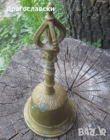стара настолна камбана сова, Ваджра, лот, кринолин месинг бронз лот, снимка 7 - Антикварни и старинни предмети - 28884606