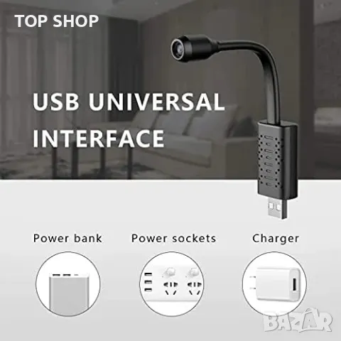 Мини Wi-Fi шпионска камера iWFCam , снимка 2 - Камери - 49105938