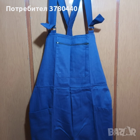Нов памучен гащеризон с презрамки- 52, снимка 2 - Спортни дрехи, екипи - 52359966