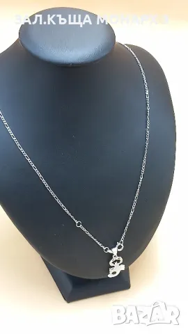 сребърен ланец, снимка 2 - Колиета, медальони, синджири - 49487650