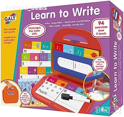 Нов Galt Детски комплект за писане Деца на 4 години Момчета Момичета, снимка 1 - Образователни игри - 42018798