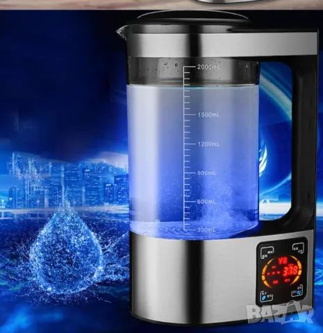 Премиум Водородна Бутилка Алкална Вода Генератор за Хидрогенирана Вода Озон Йонизатор Хидрогенератор, снимка 16 - Други - 50019982