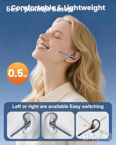 Нова Безжична Bluetooth слушалка с шумопотискане и 72 часа време за разговор шофиране, снимка 3 - Bluetooth слушалки - 52080946