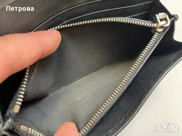 Портфейл Prada от кожа Оригинал, снимка 13 - Портфейли, портмонета - 56103303