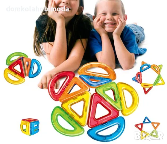 Магнитен конструктор, 20 части, снимка 2 - Конструктори - 47640021