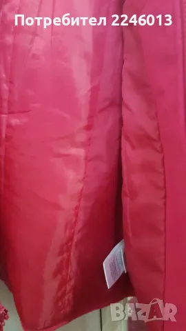 Розово палтенце 128 размер, снимка 3 - Детски якета и елеци - 48912336